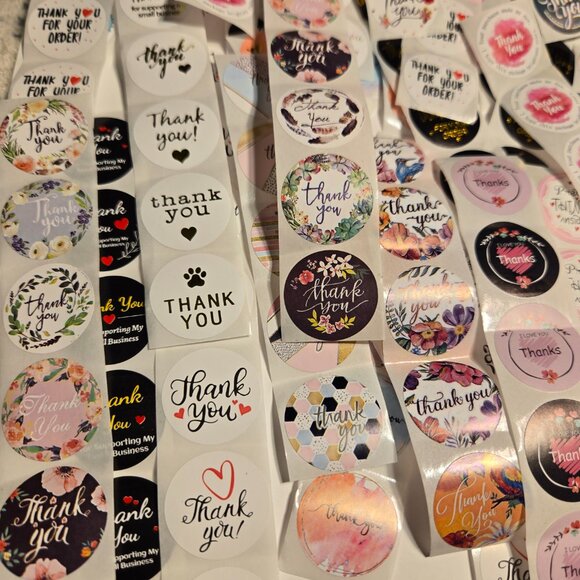 200 mixed thank you stickers size 1” - Picture 4 of 4
